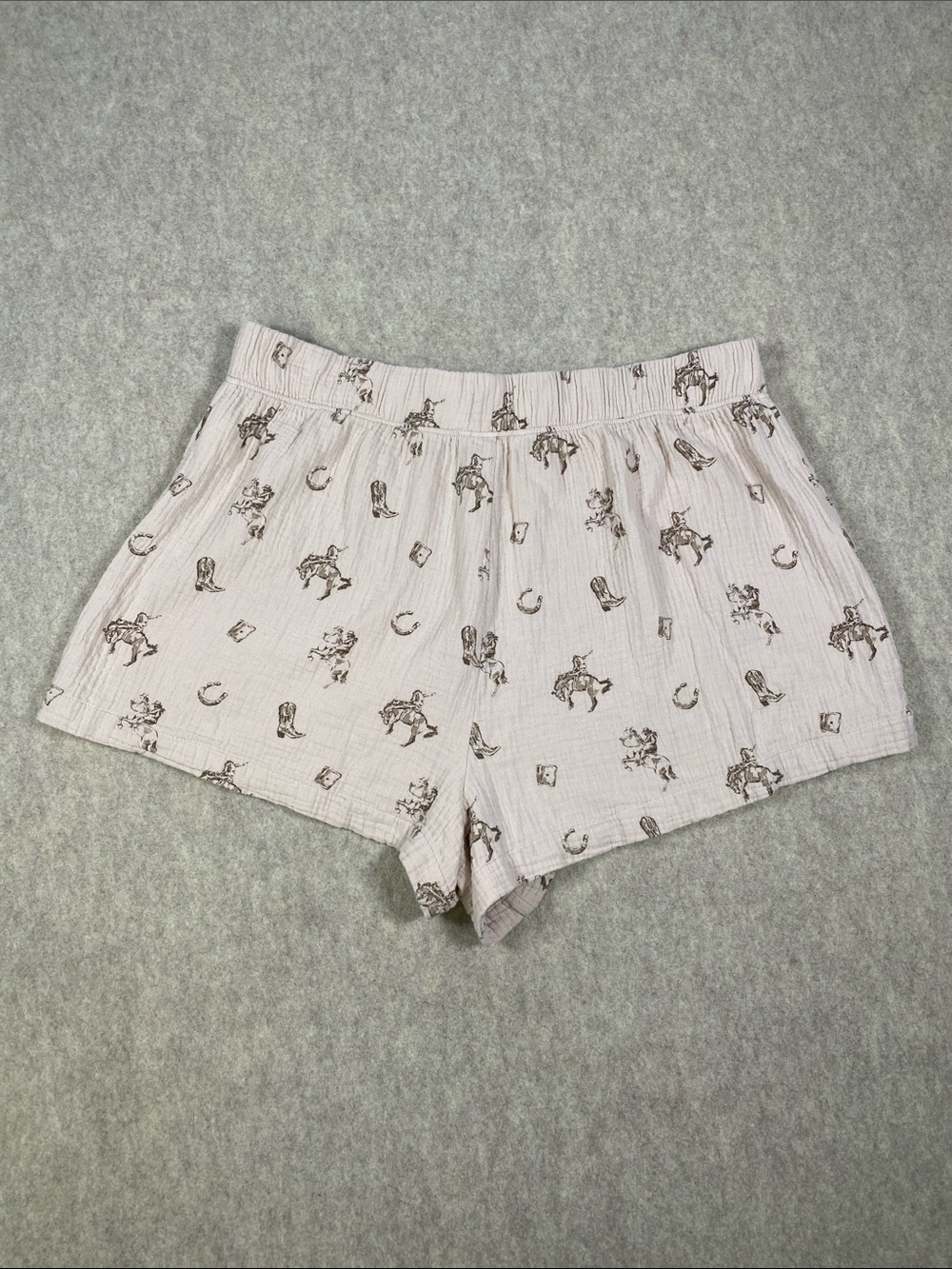 American Eagle AE Lounge Western Cowboy Print Pajama Set XL Cotton - Picture 8 of 11